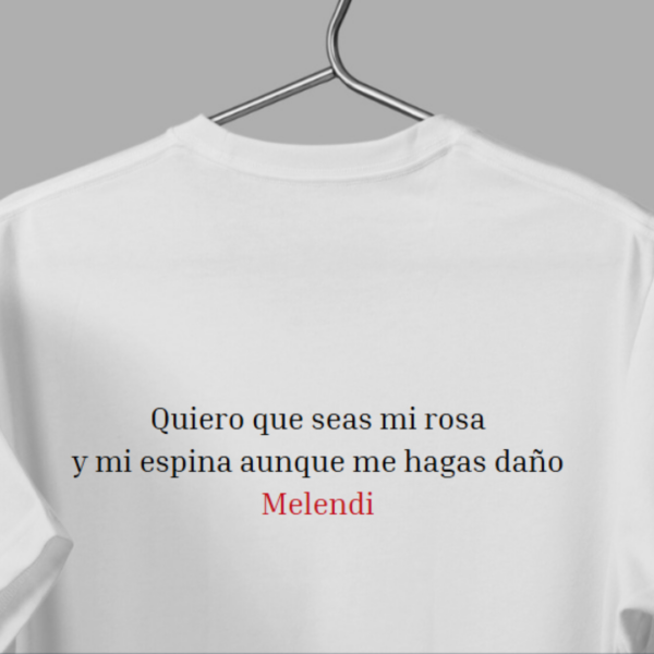 Camiseta San Valentín Colaboración con Melendi Alba Rebollo Miranda - Imagen 3