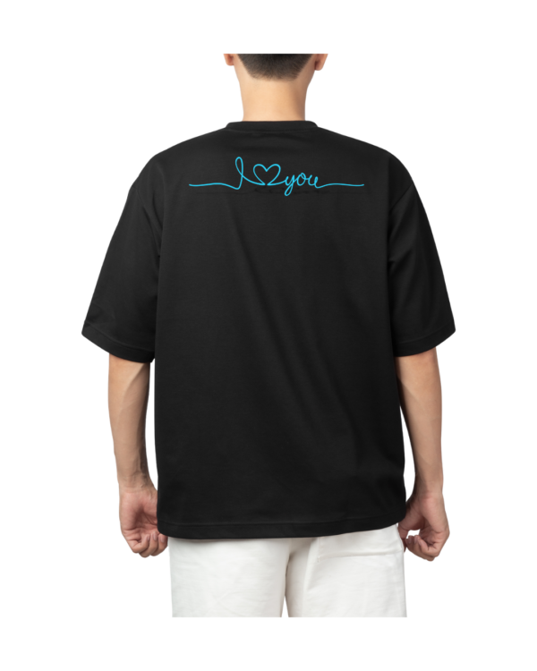 Camiseta San Valentín Negra - Alejandro Gil Sáez - Imagen 2