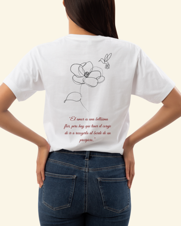 Camiseta "Flor y Colibrí" - Edición San Valentín - Imagen 2