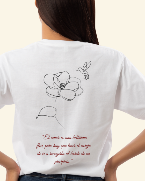 Camiseta "Flor y Colibrí" - Edición San Valentín
