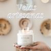 Vela artesanal forma de abeto - Imagen 4