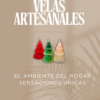 Vela artesanal forma de abeto - Imagen 2
