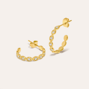 Pendientes de acero inoxidable quirúrgico elegantes