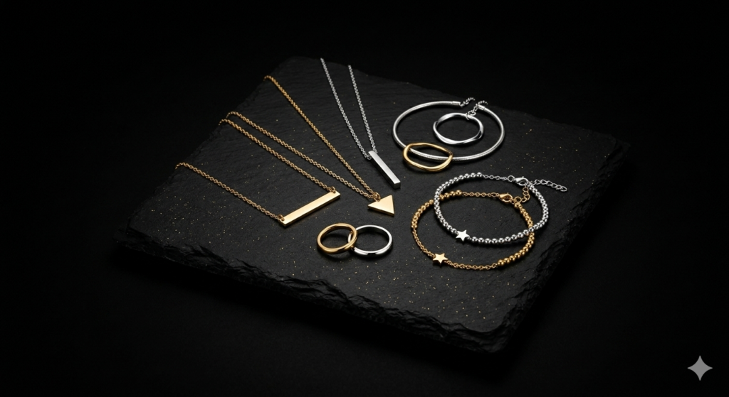 pendientes acero inoxidable mujer